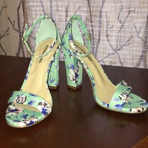 JustFab floral high heels